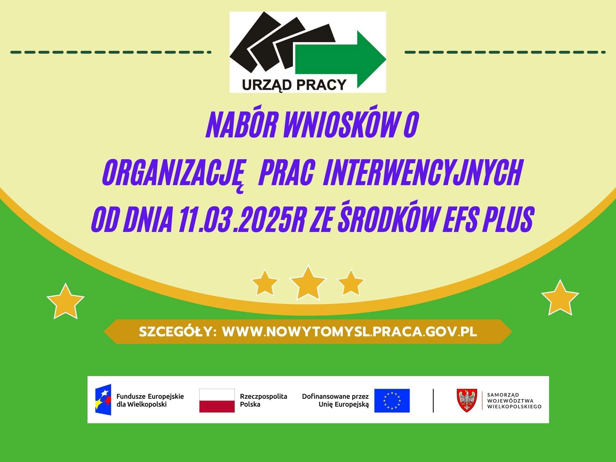 Zdjęcie artykułu Nabór wniosków o zorganizowanie prac interwencyjnych ze środków EFS Plus