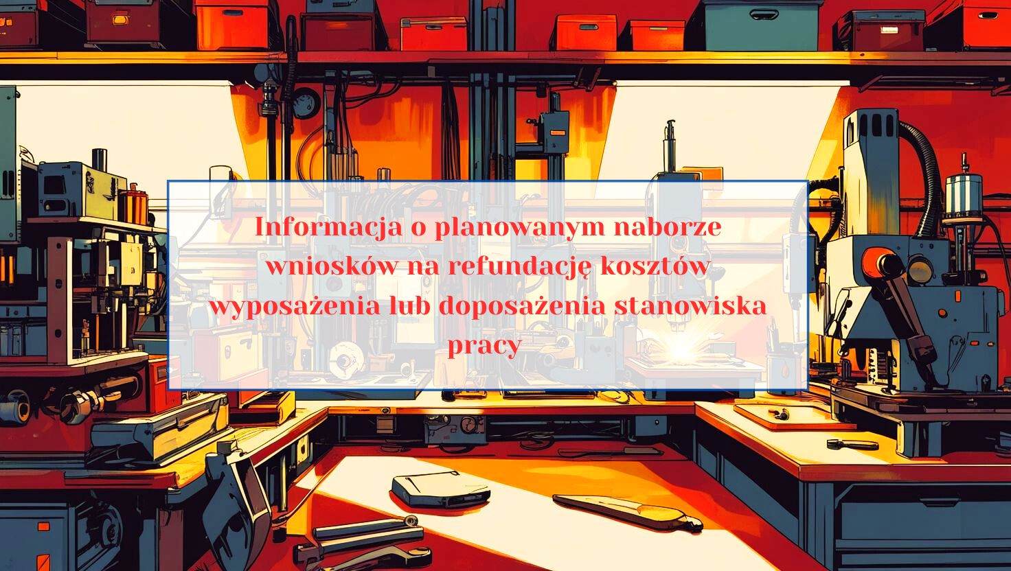 Zdjęcie artykułu Informacja o planowanym naborze wniosków na refundację kosztów wyposażenia lub doposażenia stanowiska pracy