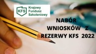 Obrazek dla: Nabór wniosków o przyznanie środków z Krajowego Funduszu Szkoleniowego z REZERWY.